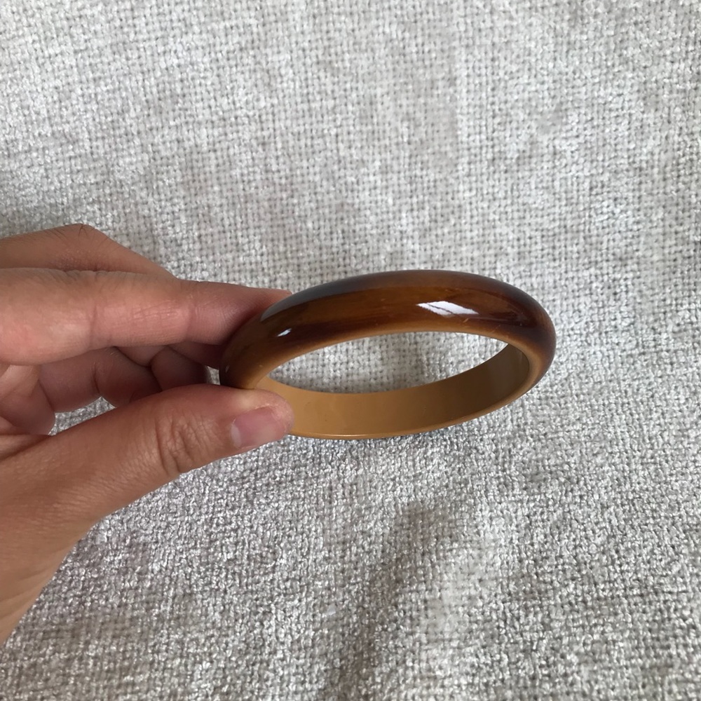 Stackable Shiny Wood Bangle - Picture 2 of 5